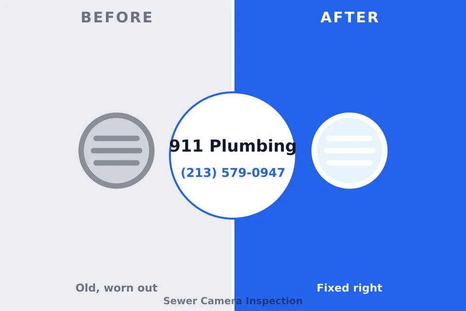 Before and after: plumbing repair Kincora, VA